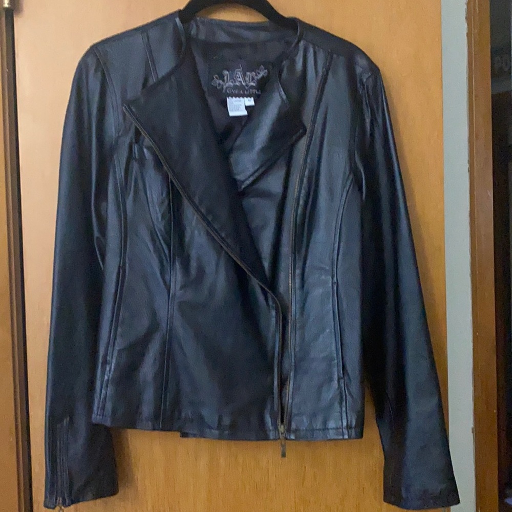 Black Leather Jacket by Live A Little